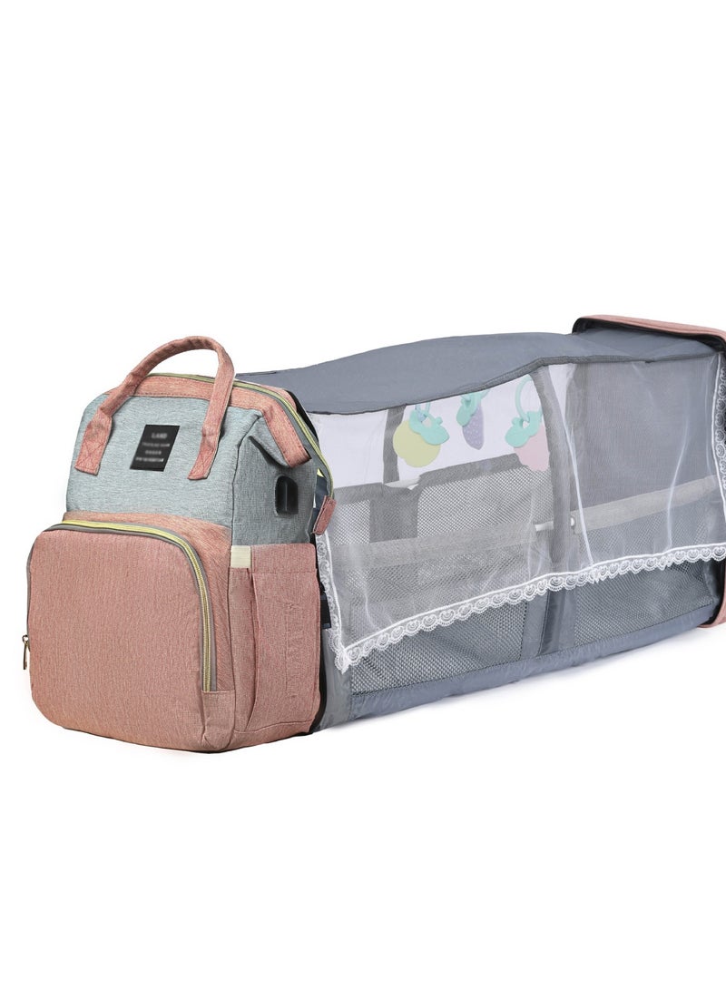 Portable Large Capacity Leisure Multifunctional Backpack, Baby Stroller Hanging Bag - Image 1